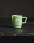 DOOM Milk Glass