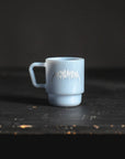 DOOM Milk Glass