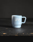 DOOM Milk Glass