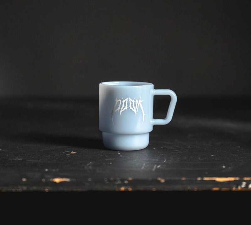 DOOM MILK GLASS